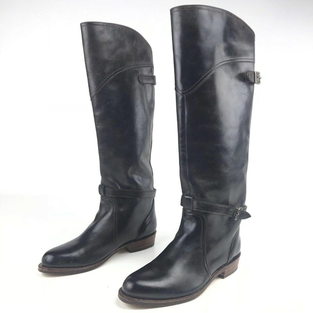 Frye Womens Boots Tall Dorado Riding Leather